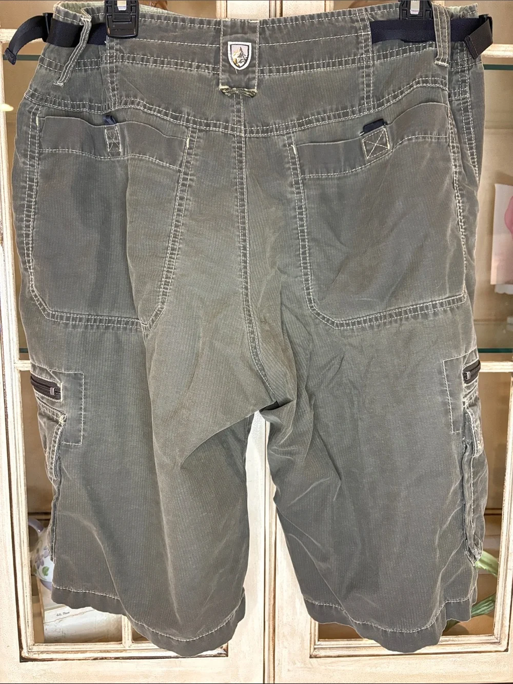 Kühl Brand Cargo Shorts in Olive Green